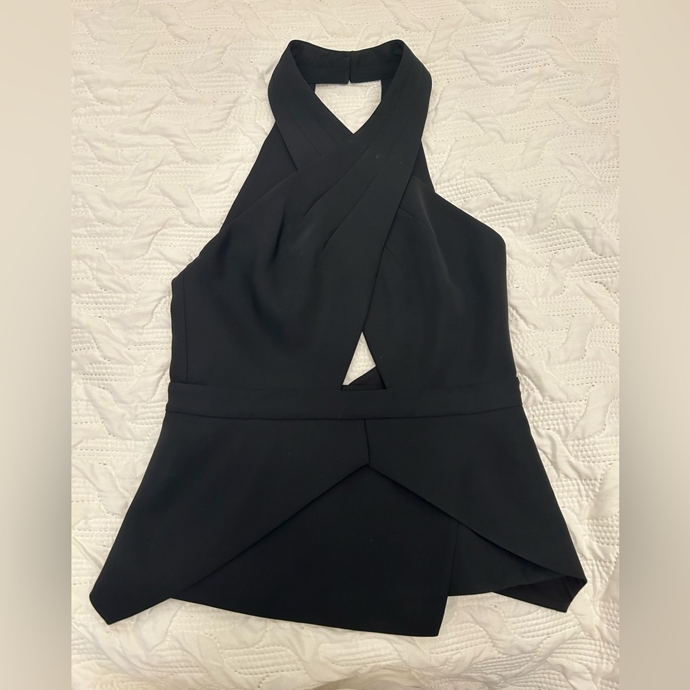 BCBG low back halter top